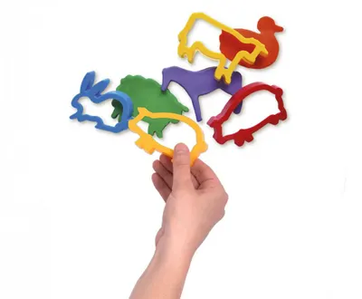 Set de 6 șabloane pentru plastilină