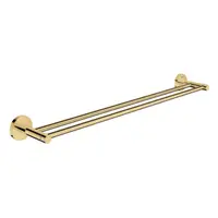 Suport prosop Grohe Essentials 40802GL1, 654 mm, 2 suporti, montare pe perete, fixare ascunsa, lucios, Cool Sunrise