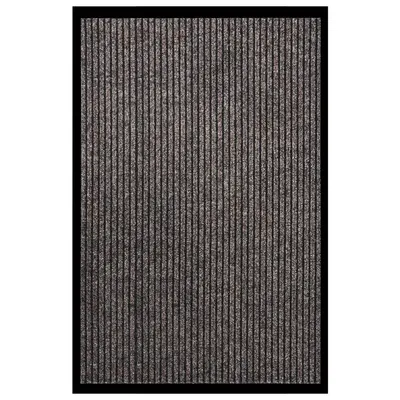 vidaXL Covoraș de ușă, bej, 80x120 cm, cu dungi