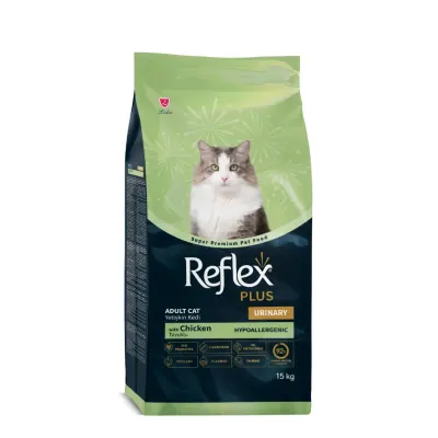 REFLEX Plus Urinary, Pui, hrană uscată pisici, sistem urinar, 15kg