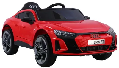 Mașină electrică Ocie - Audi RS Etron GT, 12V, scaun din piele, roșie