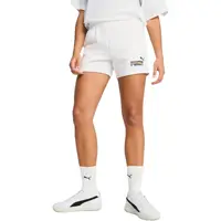 Pantaloni scurti femei Puma Love United Mid-rise Shorts 4, Alb