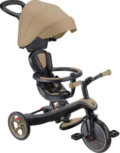 Tricicletă 4 în 1 Globber - Explorer Trike, maro