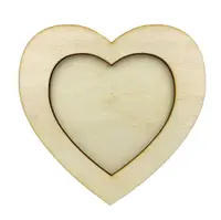 Ramă foto lemn - inimă