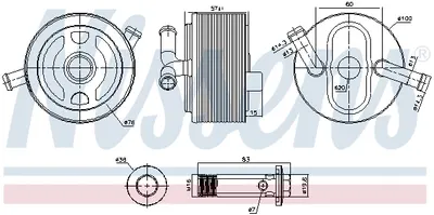 Radiator ulei termoflot potrivit MITSUBISHI L200 TRITON, PAJERO SPORT II 2.5D 11.05