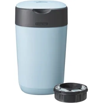 Tommee Tippee Twist & Click Blue coș pentru scutece + casetă pentru coș