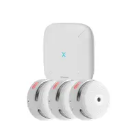 Kit wireless pentru detectarea fumului X-Sense SBS50+3XXS01-M, control aplicatie, WiFi, autonomie 5 ani