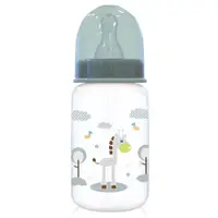 Biberon simplu polipropilena cu tetina silicon Lorelli Baby Care 125 ml 0+ Mint Green