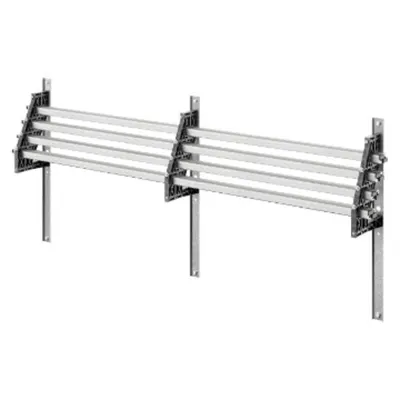 Pair of Busbar-Holder - For Shaped Busbar in Aluminium - 1250-1600a - For Structures D=800 - External Side Compartment - For Qdx 1600h