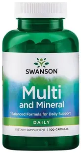 Multi and Mineral, 100 capsule, Swanson