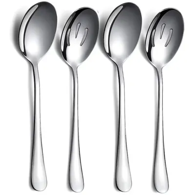 Linguri din Inox 18/0, Berglander, Argintiu, 4 Bucati
