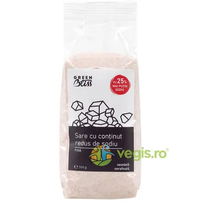 Sare Fina cu Continut Redus de Sodiu 500g