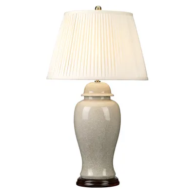 Veioza Ivory Crackle 1 Light Large Table Lamp