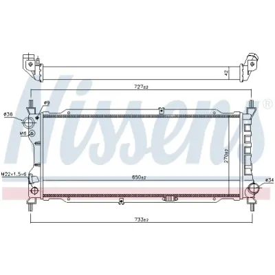 Radiator, racire motor NISSENS 63286A