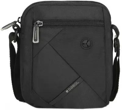 Geantă de umăr Gabol Twist Eco pentru bărbați - Negru, 20 cm