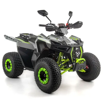 ATV copii XTR 022 ProShark 125cc, 8 inch, 1+1 viteze, pornire electrica, gri-lime