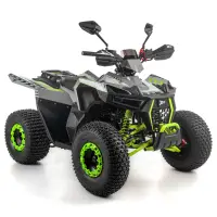 ATV copii XTR 022 ProShark 125cc, 8 inch, 1+1 viteze, pornire electrica, gri-lime