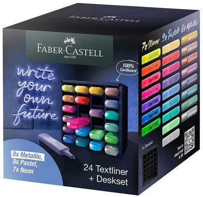 Set de etichete text Faber-Castell - 24 culori