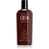 American Crew Hair & Body 3-IN-1 sampon, balsam si gel de dus 3in1 pentru barbati 250 ml