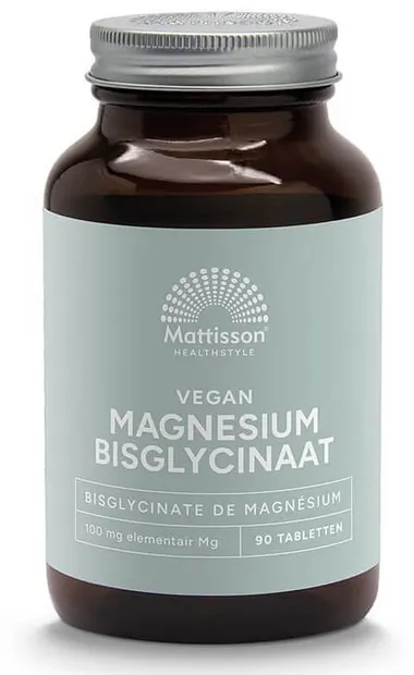 Vegan Magnesium Bisglycinate, 90 tablete, Mattisson Healthstyle