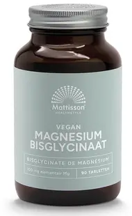 Vegan Magnesium Bisglycinate, 90 tablete, Mattisson Healthstyle