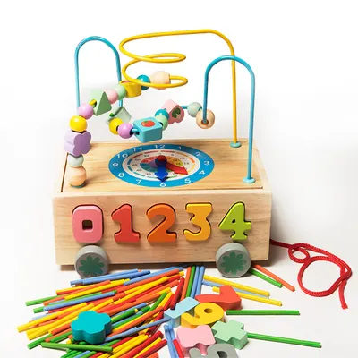 Centru Educativ de Activitati Multifunctional din Lemn - Jucarie de Tras - Nurio