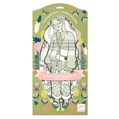 Set de colorat Djeco - Bowie și prietenii, 32 cm