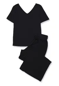 Pijamale viscoza negru