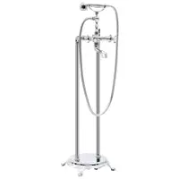vidaXL Robinet de cadă independent argintiu oțel 99,5 cm inoxidabil