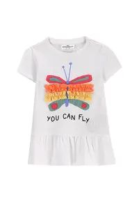Tricou fete WC5143201TGN - Bumbac - Alb - Alb