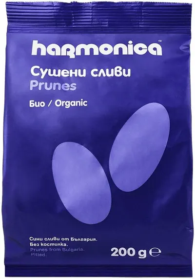 Prune uscate bio, 200 g, Harmonica