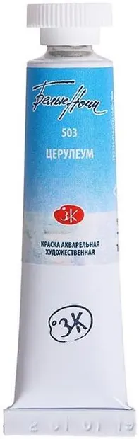 Vopsea de acuarelă Paleta Neva Leningrad, Nopțile albe - 503, Ceruleum, 10 ml