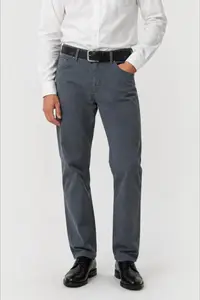 Pantaloni clasici de vara pentru barbati – Vero, Gri Petrol (Marime pantalon: W38)