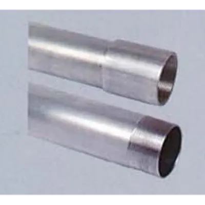 Teava aluminiu filetata cu 1 manson filetat, D.ext:50 mm,D.int. 47.4 mm