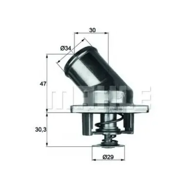 Termostat, lichid racire MAHLE ORIGINAL TI 3 87
