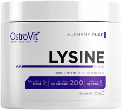 Lysine Powder, fără gust, 200 g, OstroVit