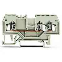 3-conductor through terminal block; 1.5 mm²; suitable for Ex e II applications; center marking; for DIN-rail 35 x 15 and 35 x 7.5; CAGE CLAMP®; 1,50 mm²; light gray