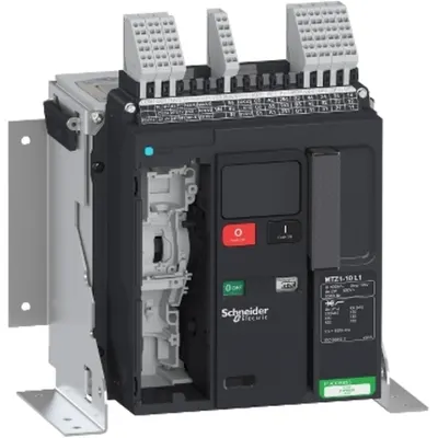 Intreruptor Masterpact MTZ1 10L1, 1000 A, 3P fix, fara Micrologic