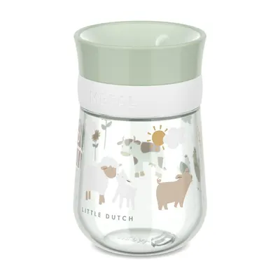 Cană pentru copii verde-deschis din plastic 300 ml Little Farm by Little Dutch – Mepal