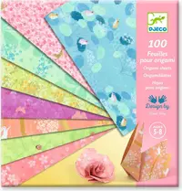 Foi pentru origami Djeco - Haru, 100 bucăți
