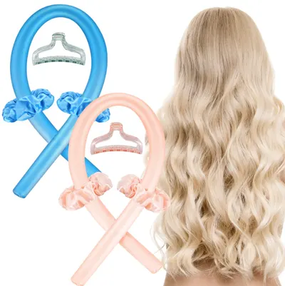 Set 2 x dispozitiv ondulat parul, bucle naturale fara caldura