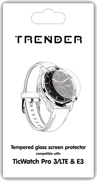 Protector de sticlă Trender - TicWatch PRO 3/E3/Ultra, 46 mm