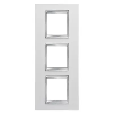 Placa ornament CProiector HORUS LUX international - IN TECHNOPOLYMER - 2+2+2 modul VERTICAL - WHITE - CProiector HORUS
