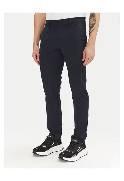 Pantaloni barbati - slim fit - bleumarin - poliamida