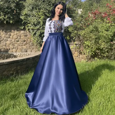 Rochie cu motive florale eleganta lunga Lavinia 2