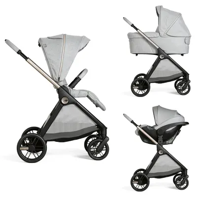Carucior copii 3 in 1 Chicco Bellagio, Lunar Rock (gri deschis), 0luni+
