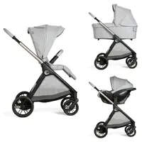 Carucior copii 3 in 1 Chicco Bellagio, Lunar Rock (gri deschis), 0luni+