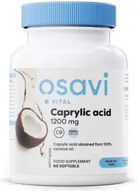 Caprylic Acid, 1200 mg, 60 capsule gel, Osavi