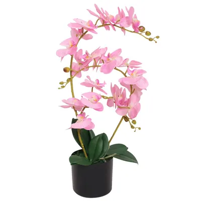 Gossi planta artificiala orhidee cu ghiveci, 65 cm, roz