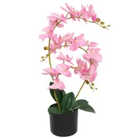 Gossi planta artificiala orhidee cu ghiveci, 65 cm, roz